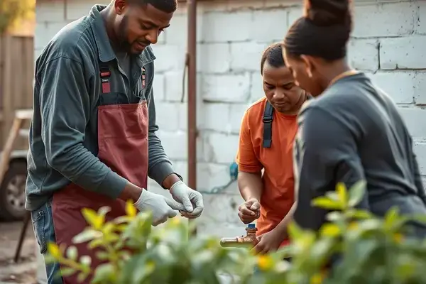 D & W Tank team volunteering at local Kenai community event