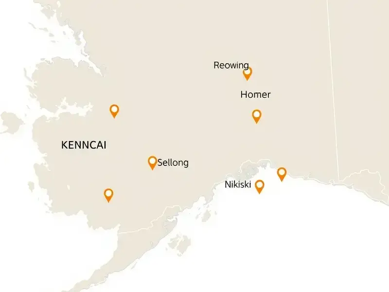 D & W Tank service area covering Kenai Peninsula Alaska including Kenai, Soldotna, Homer, Seward, and surrounding areas