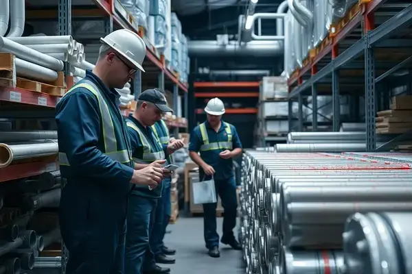 D & W Tank team members at their Kenai Alaska warehouse